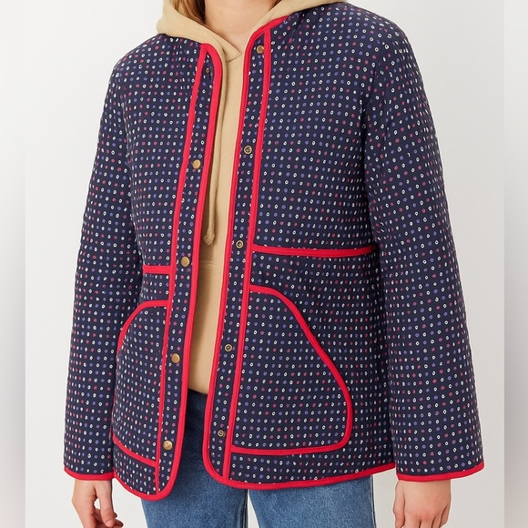 Westside Apparel Women's Quilted Jacket with Red Trim s/m - Picture 13 of 13